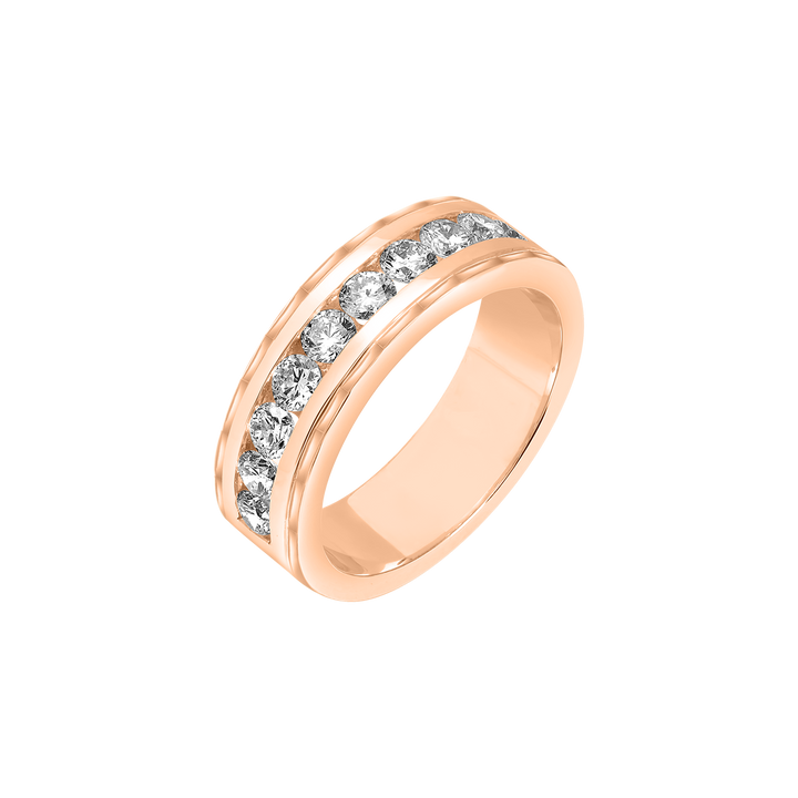 Half Round Diamond Row Ring