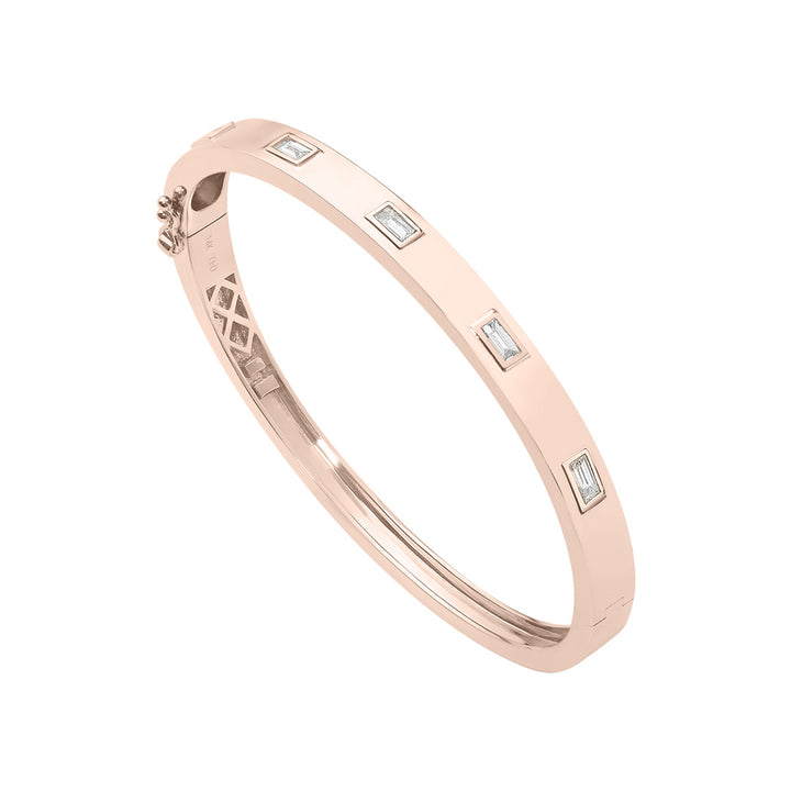 Diamond Baguette Bangle