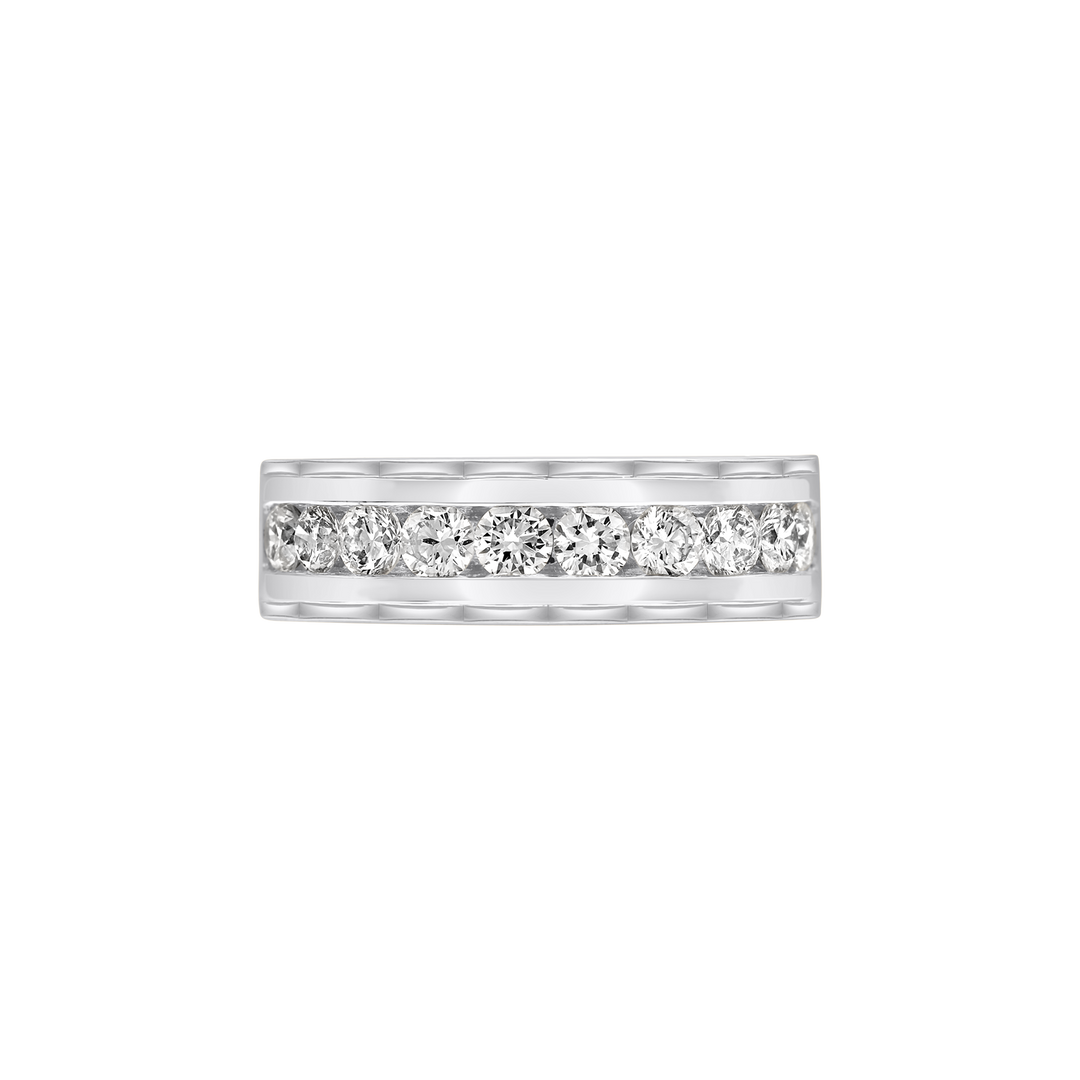 Half Round Diamond Row Ring