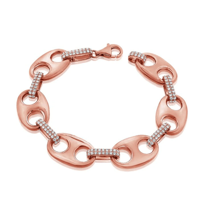 Alternating Pavé Link Bracelet