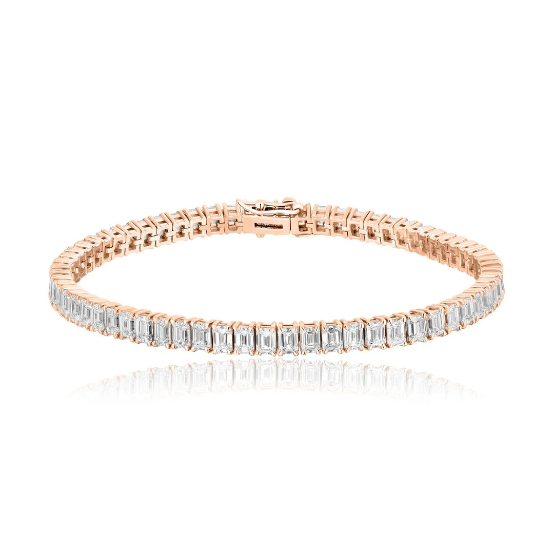 Emerald Cut Tennis Bracelet