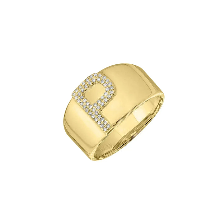 Initial Pavé Ring