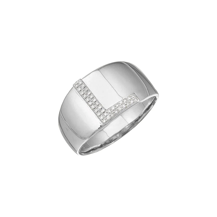 Initial Pavé Ring