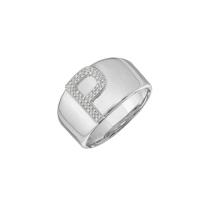 Initial Pavé Ring