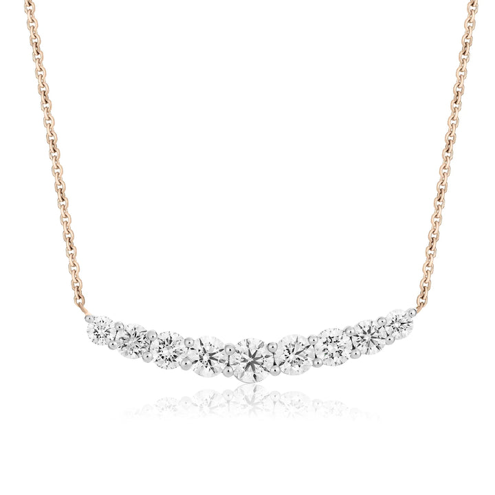 Crescent Diamond Necklace