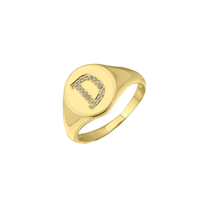 Initial Signet Ring