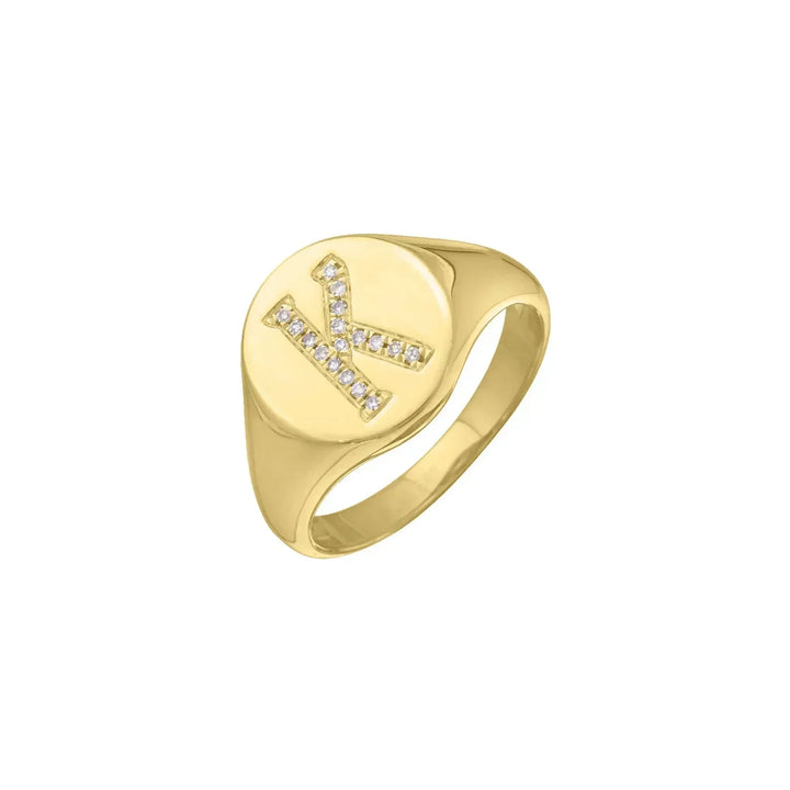 Diamond ring  for K initial