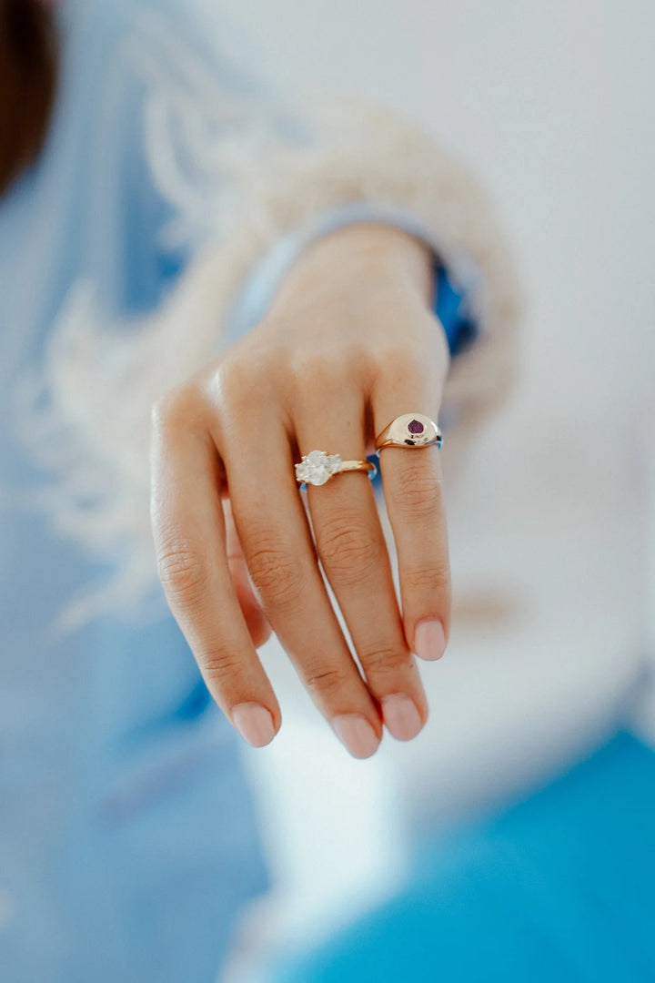 Small Heart Signet Ring