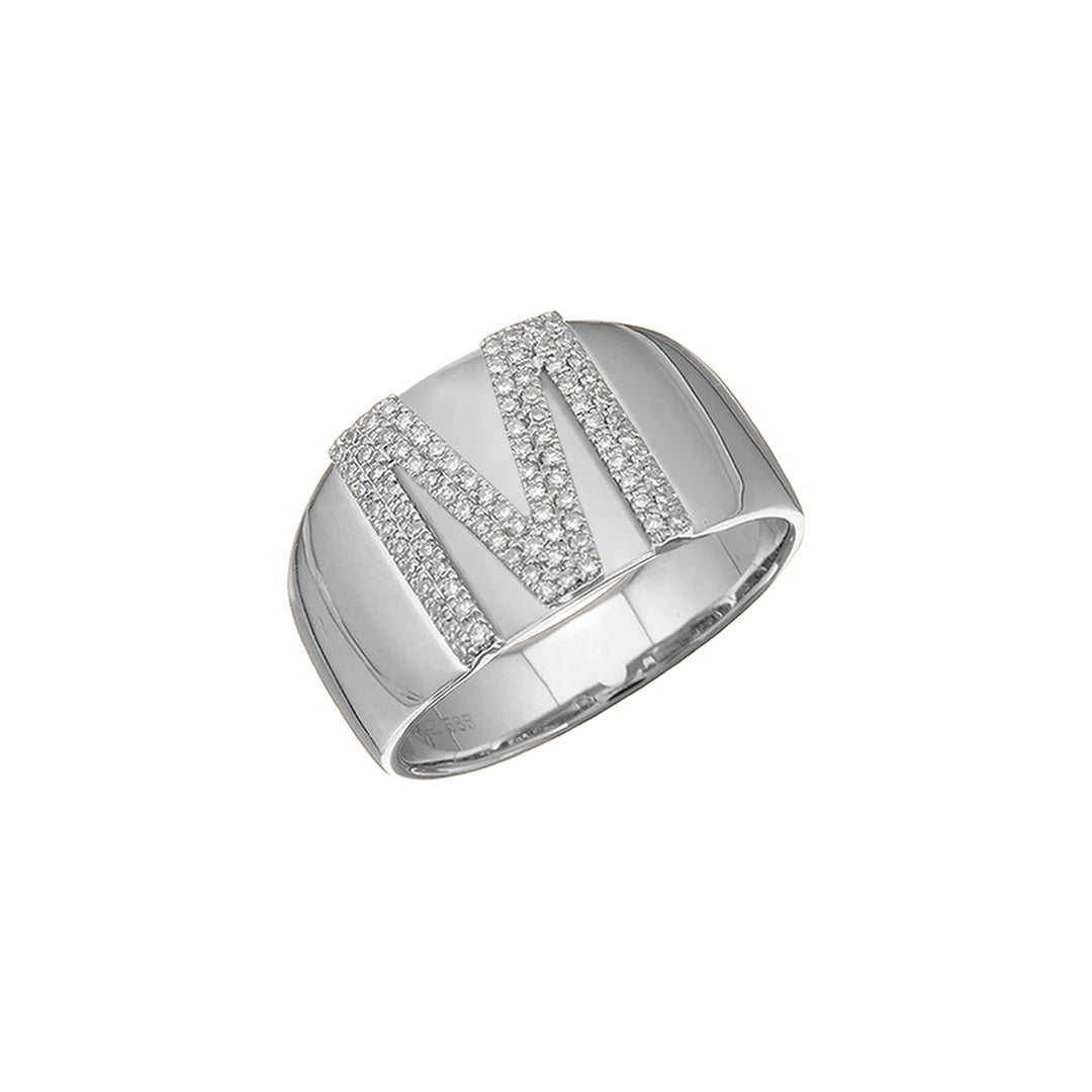 Initial Pavé Ring