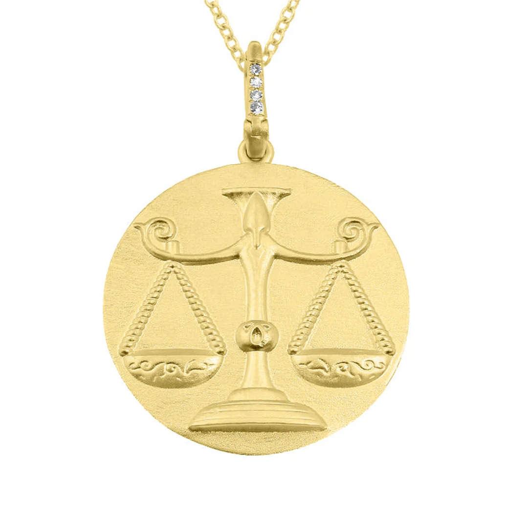 Gold Zodiac Diamond Necklace