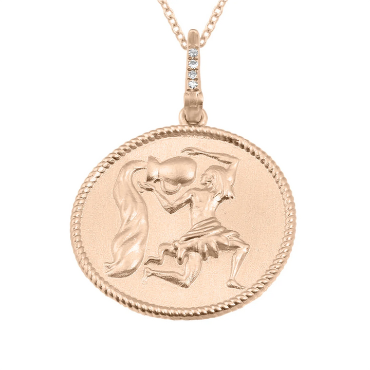 Gold Zodiac Diamond Necklace