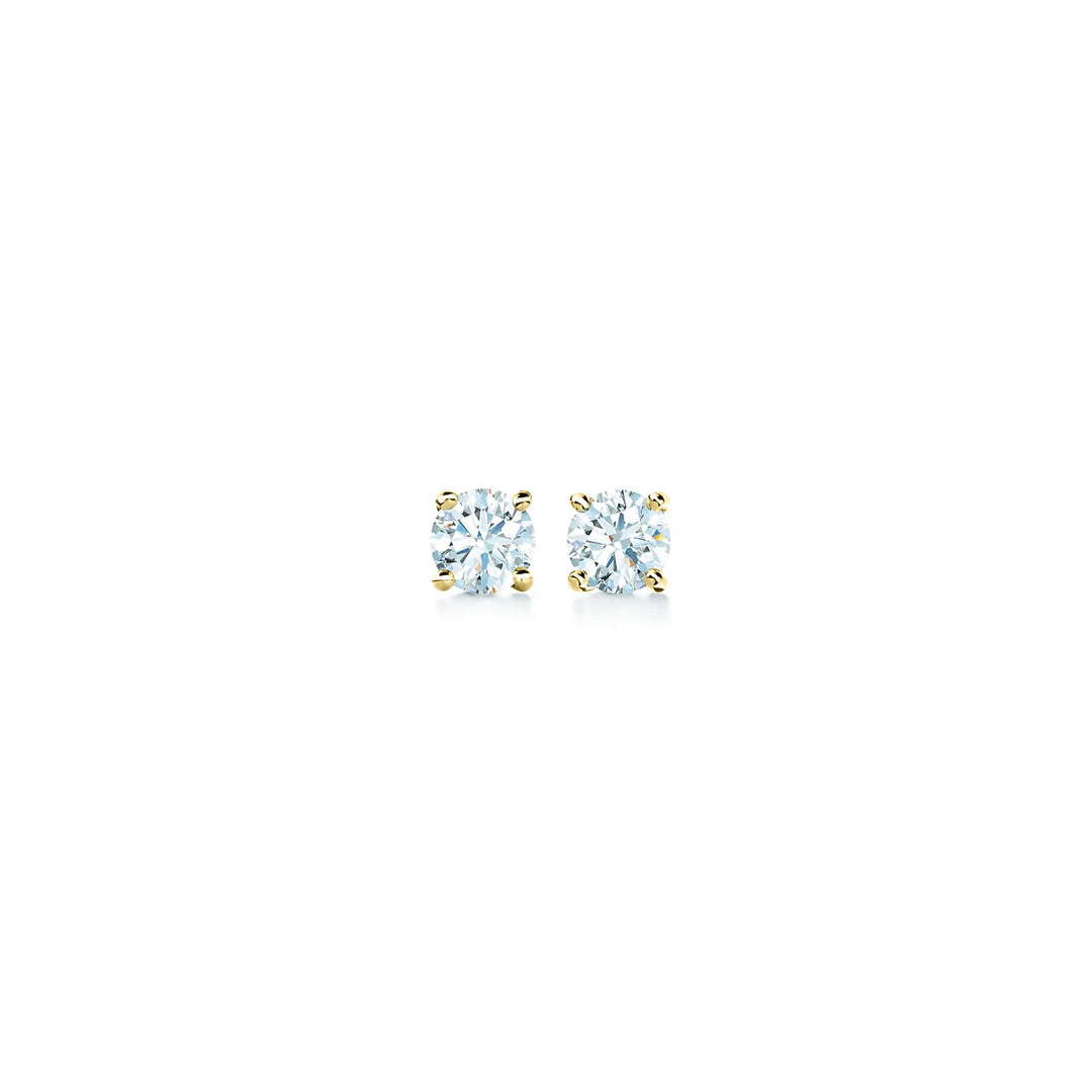 Diamond Solitaire Stud Earrings