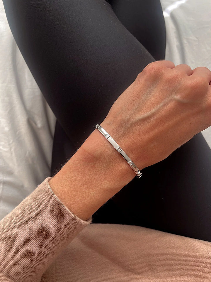 Double Layer Baguette Bangle