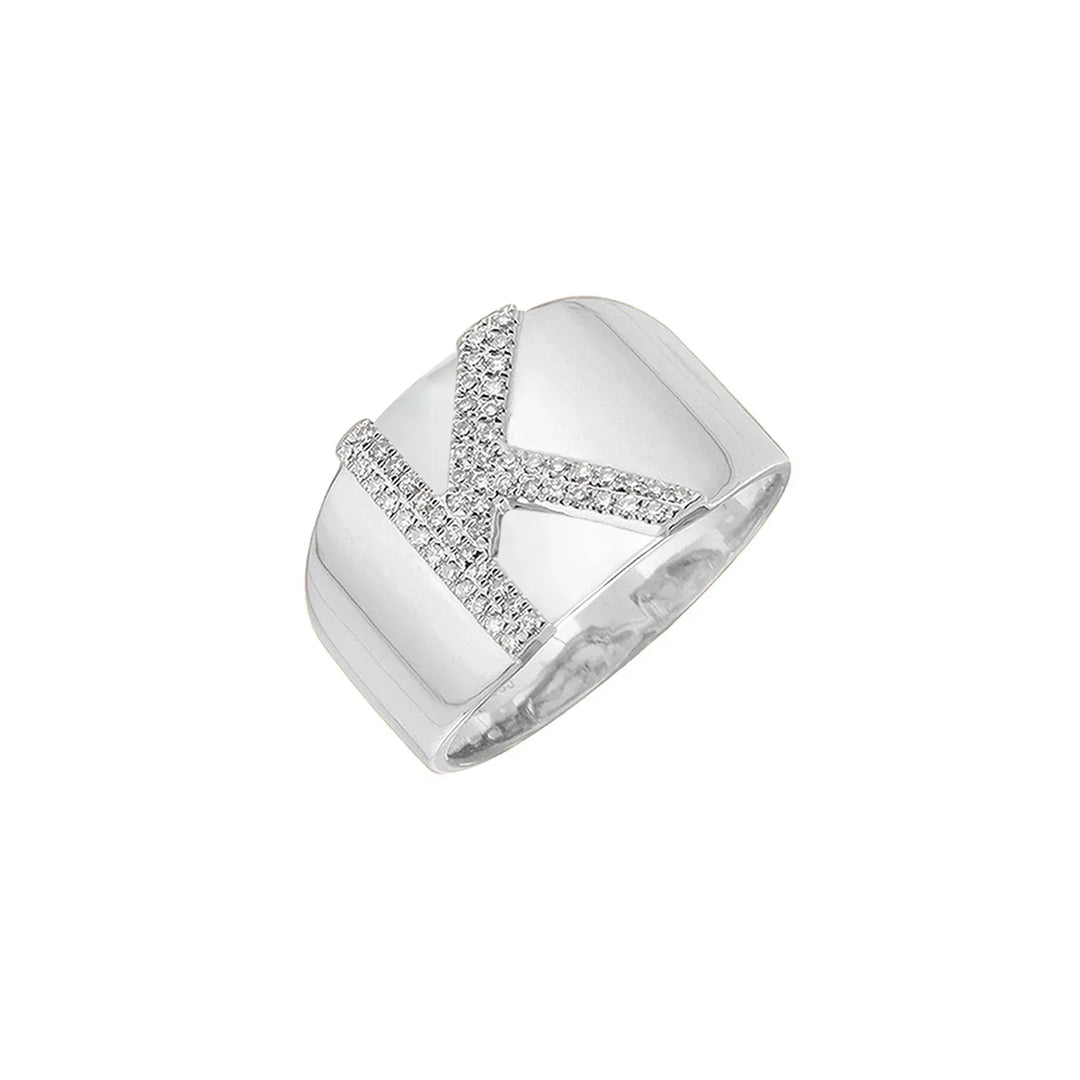 Initial Pavé Ring