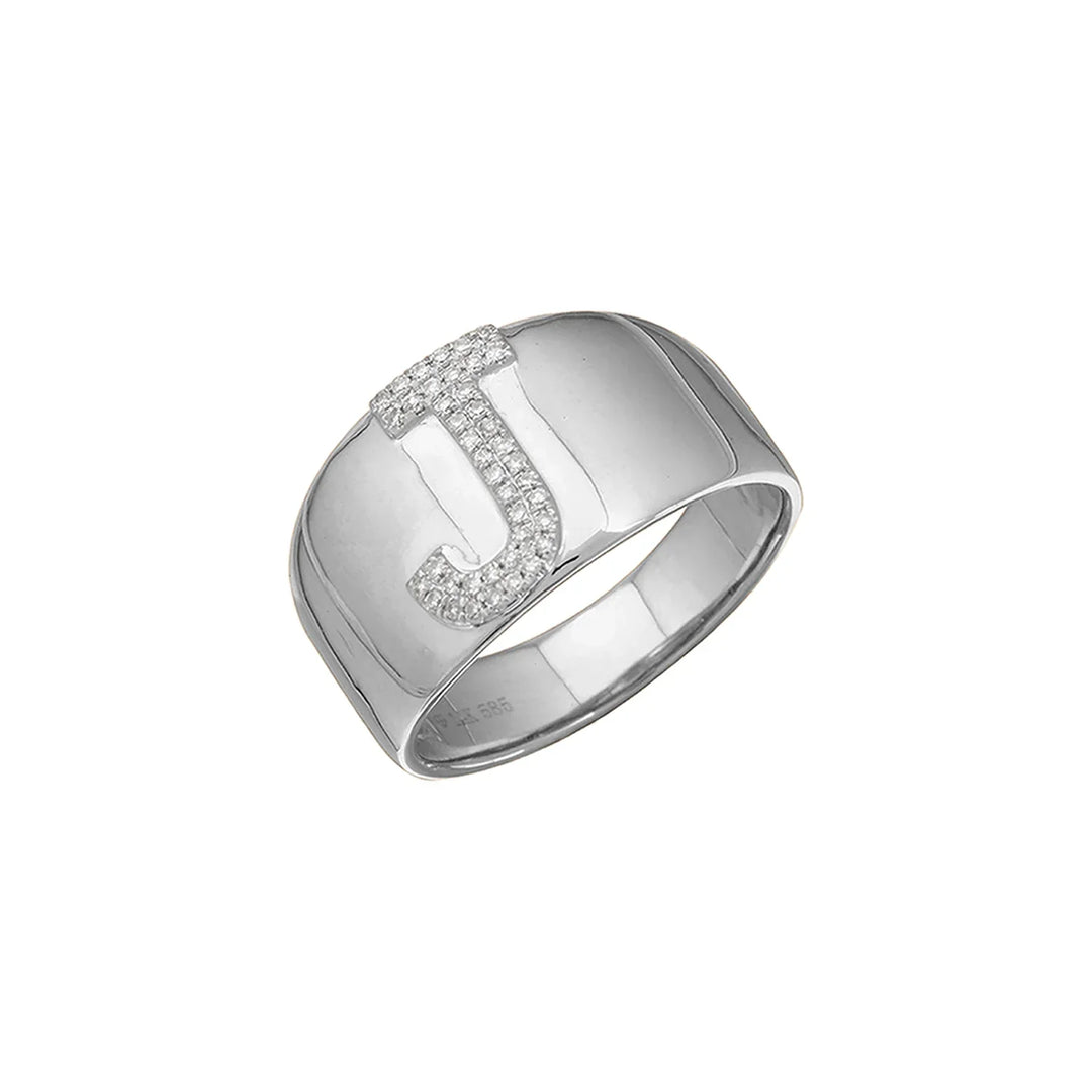 Initial Pavé Ring