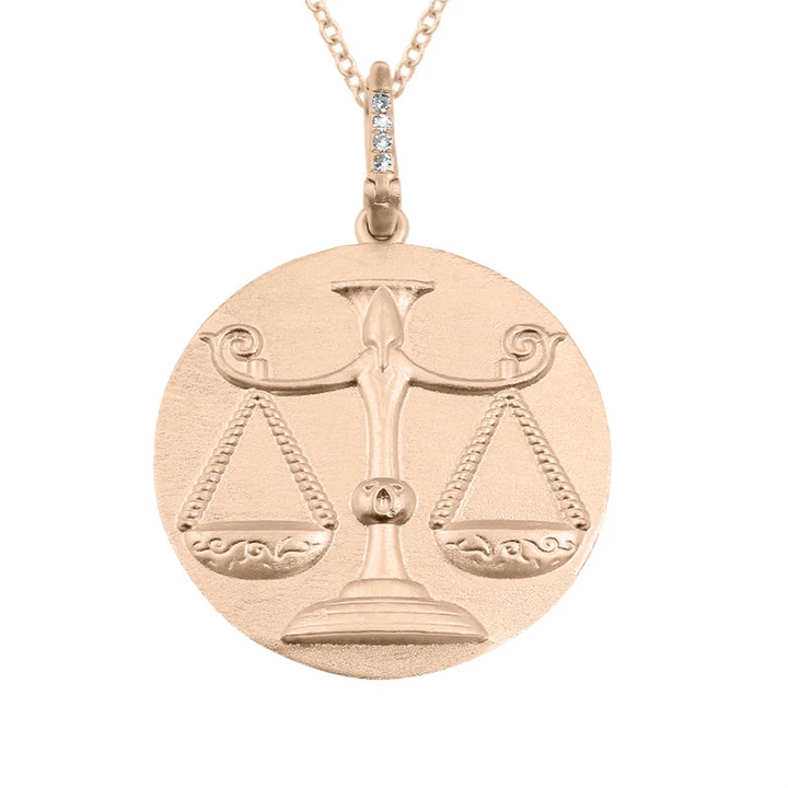 Gold Zodiac Diamond Necklace