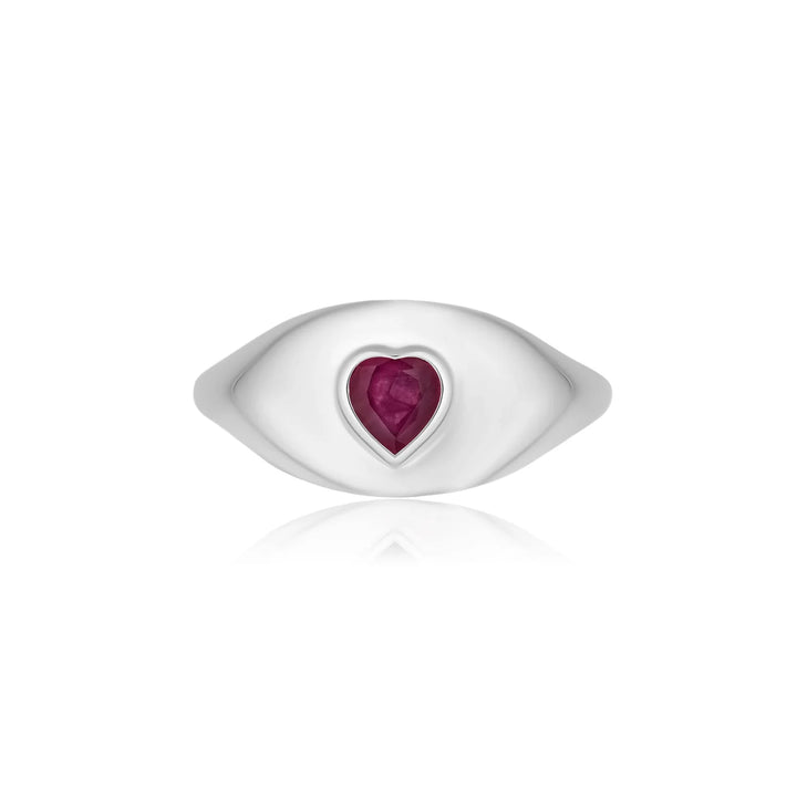 Small Heart Signet Ring