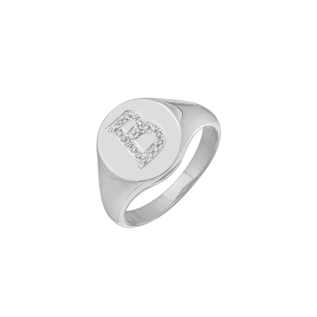 Initial Signet Ring