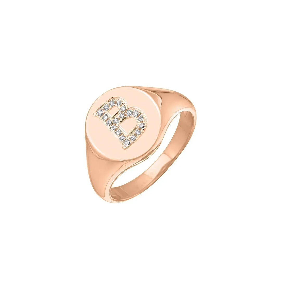 Diamond ring  for B initial