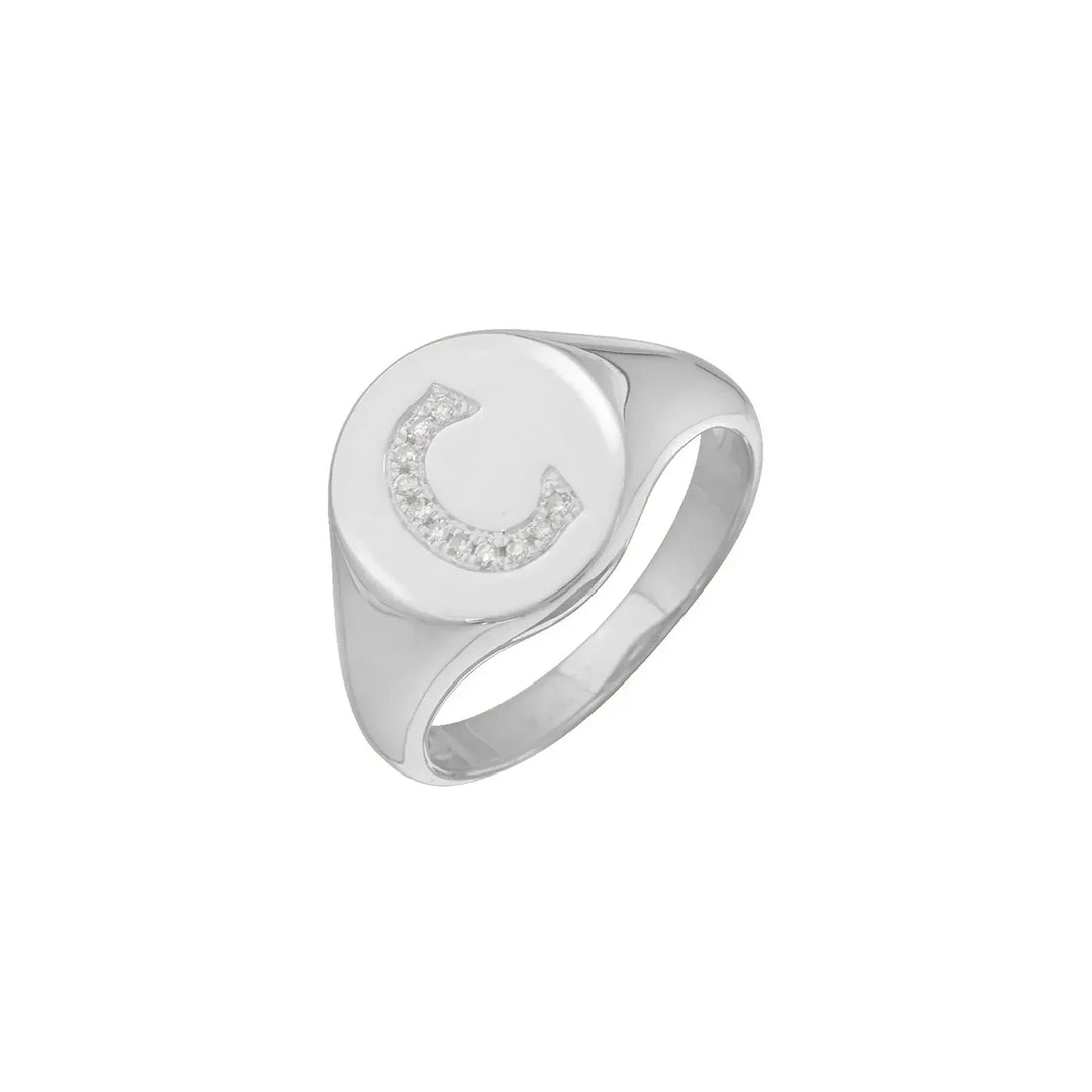 Initial Signet Ring