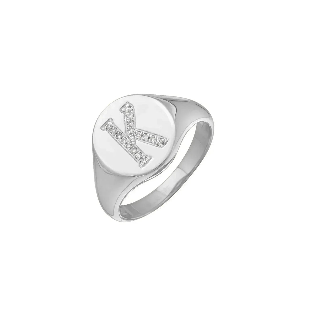 Diamond ring  for a person whose name start with K