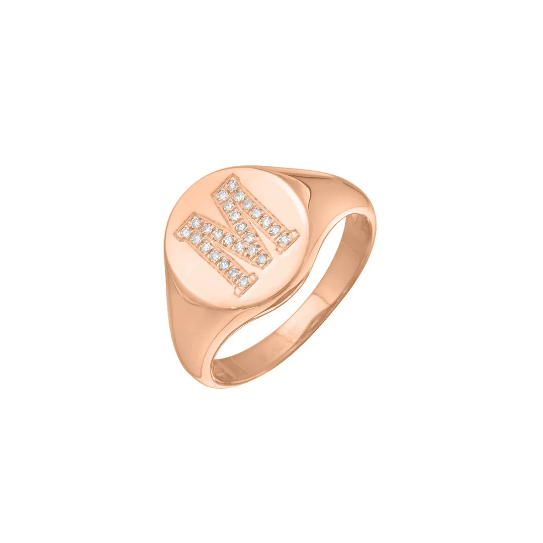 Initial Signet Ring