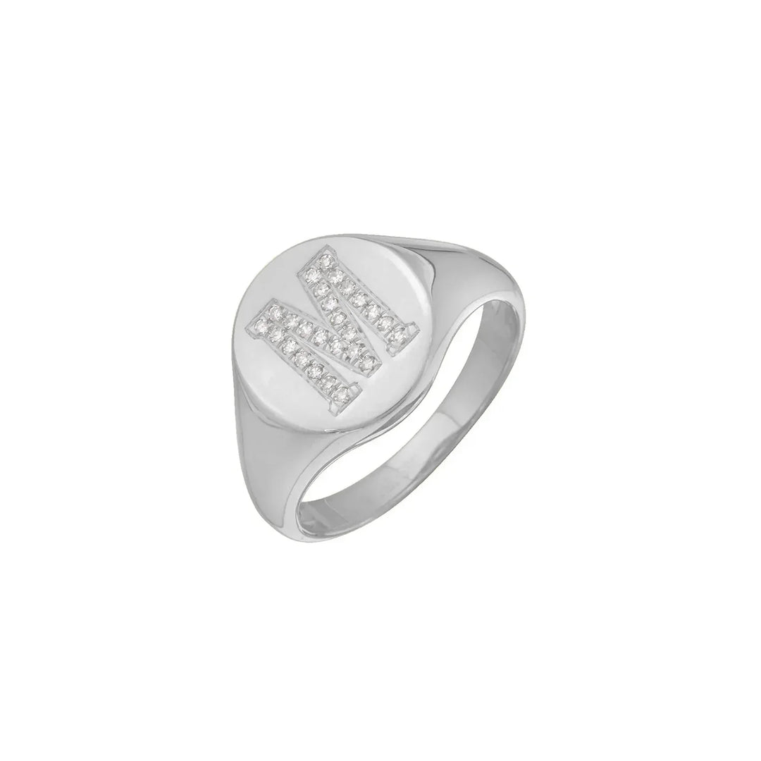 Initial Signet Ring