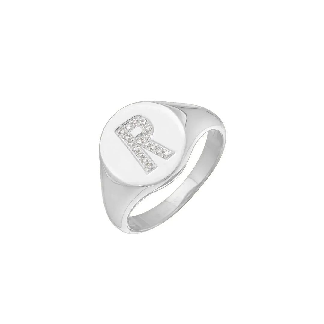 R silver color Diamong ring