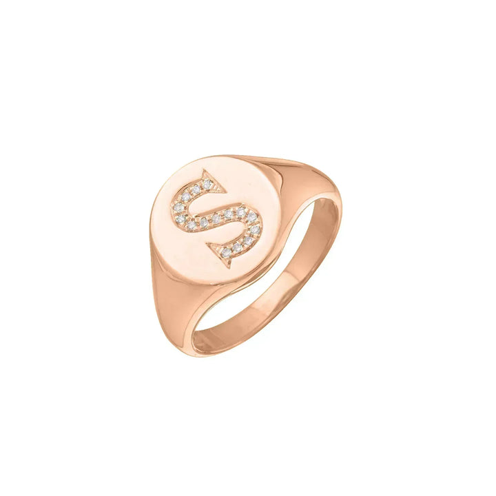 Initial Signet Ring