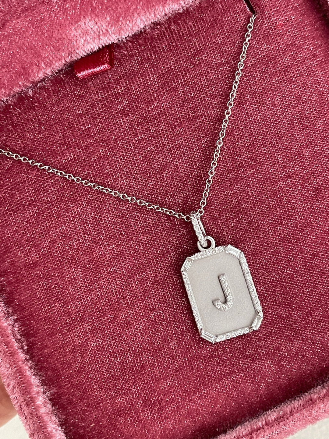 Initial Plate Necklace