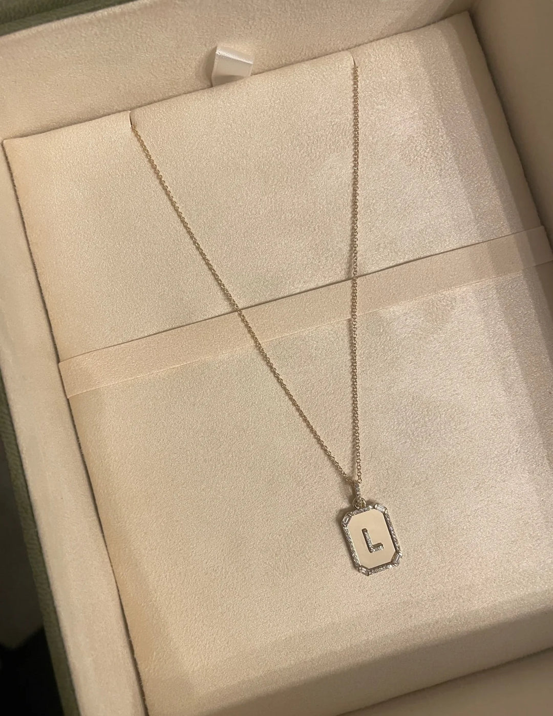 Initial Plate Necklace