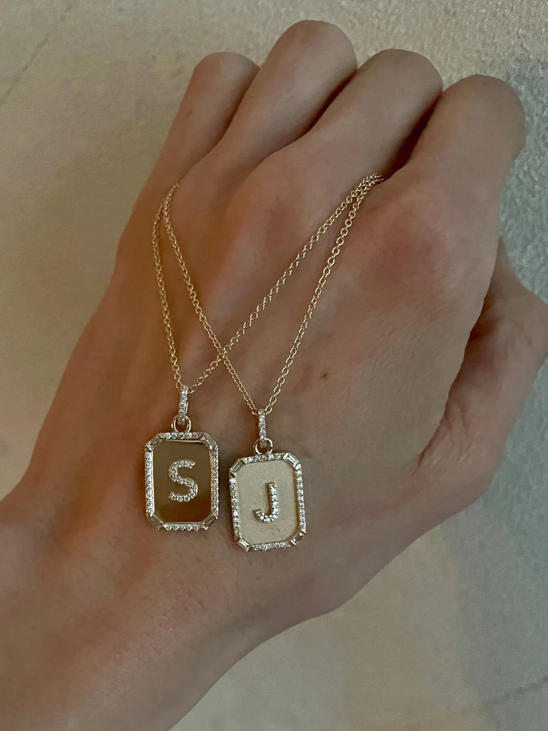 Initial Plate Necklace