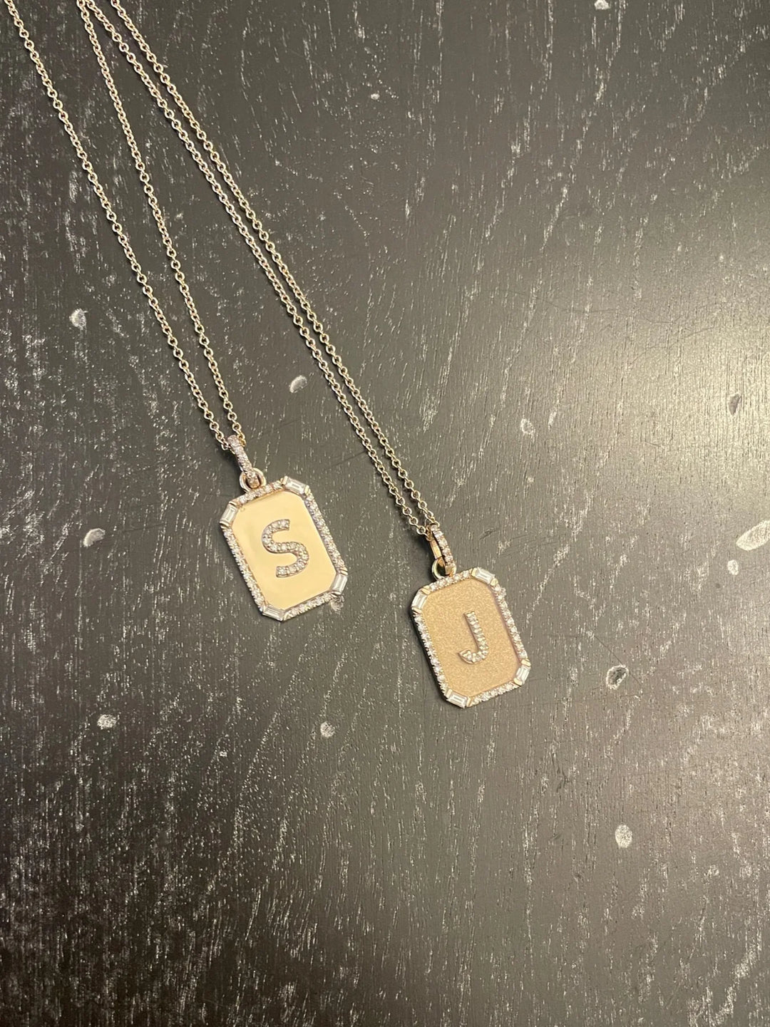 Initial Plate Necklace