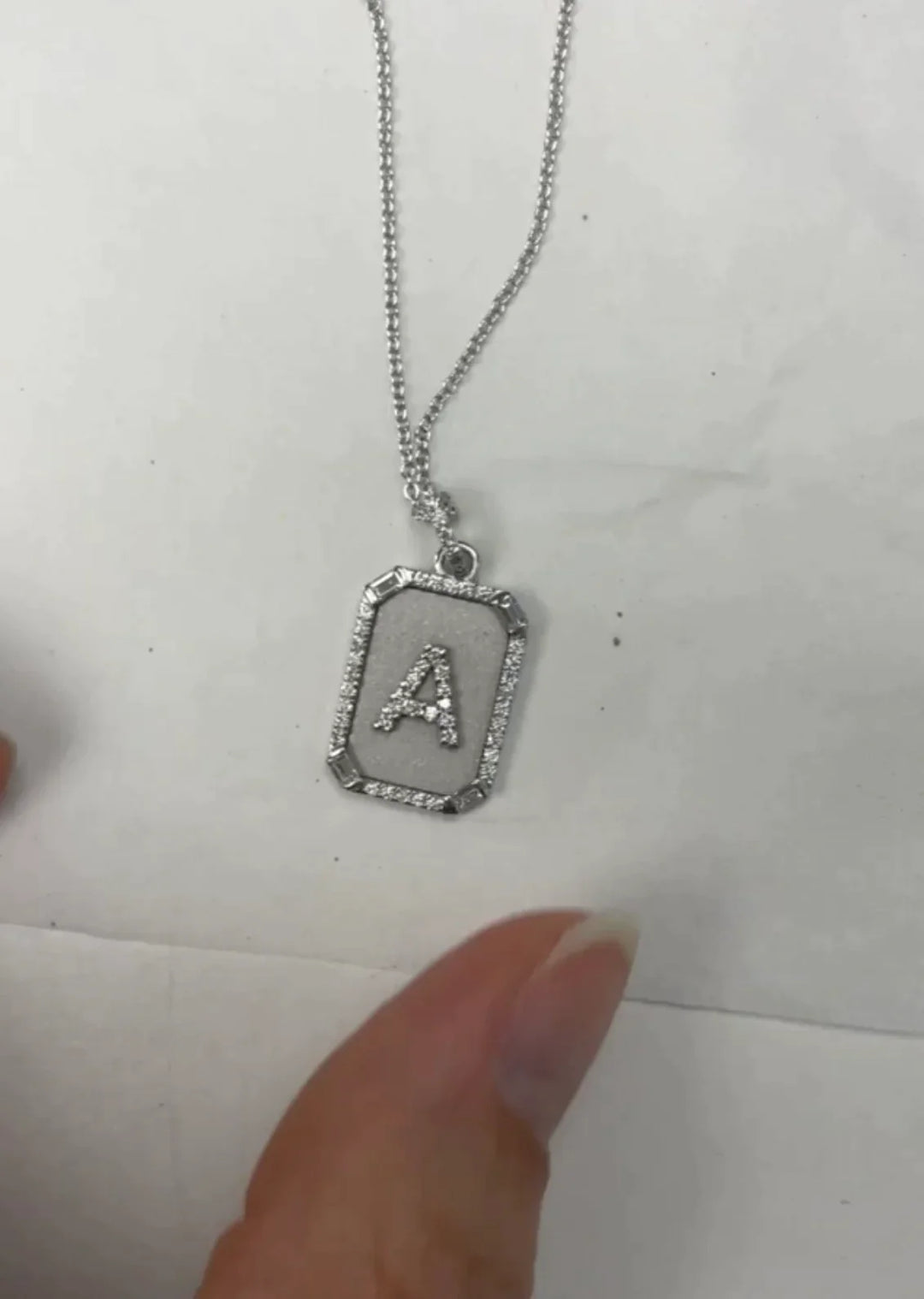 Initial Plate Necklace