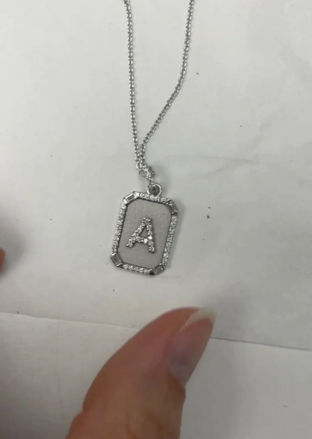 Initial Plate Necklace