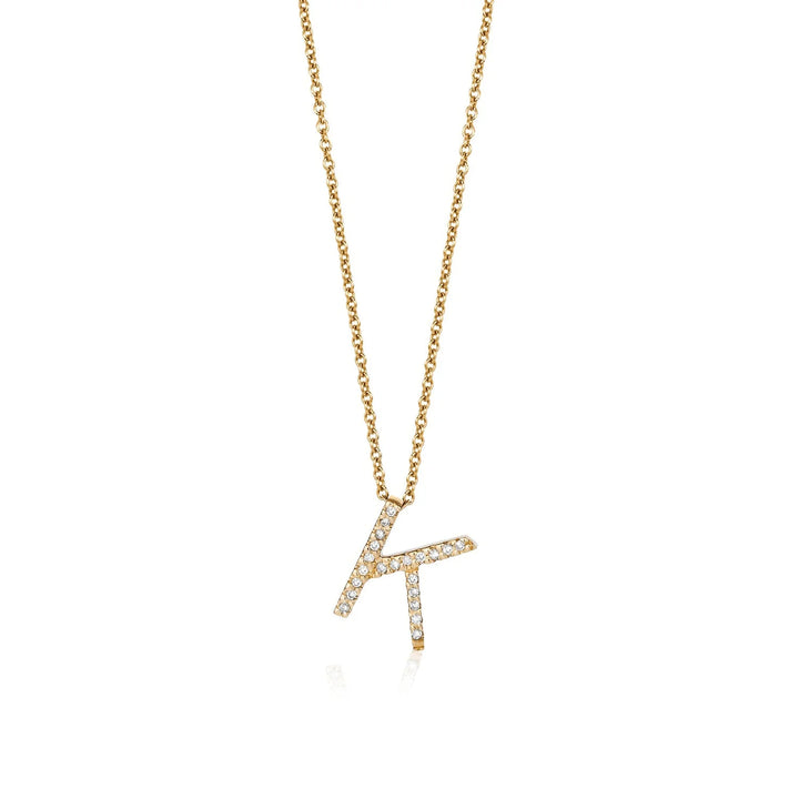 Initial Diamond Necklace