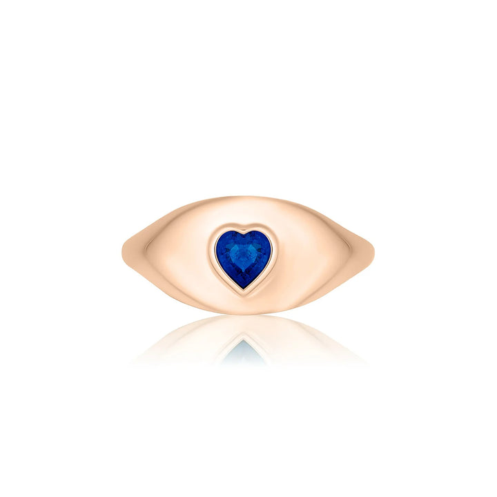 Small Heart Signet Ring