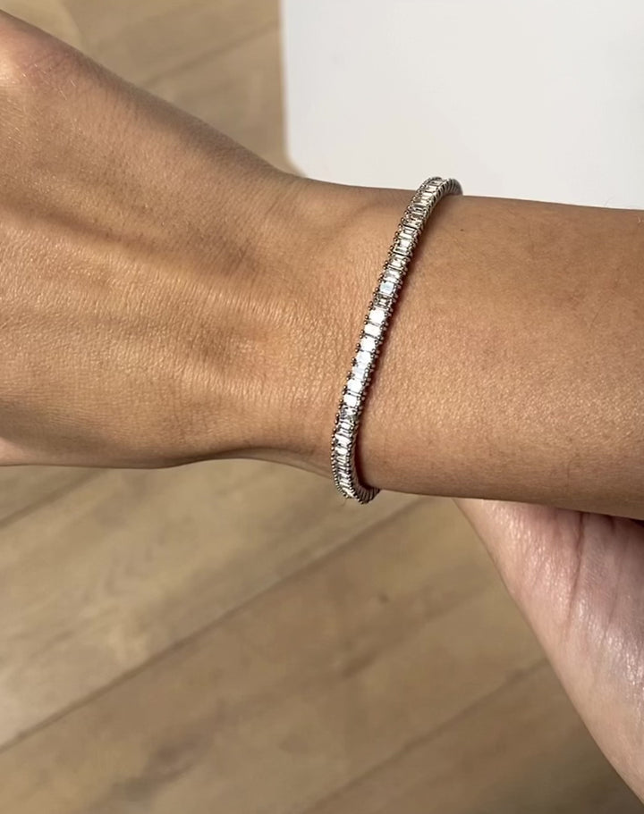 Emerald Cut Tennis Bracelet