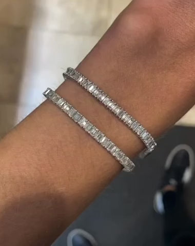 Emerald Cut Tennis Bracelet