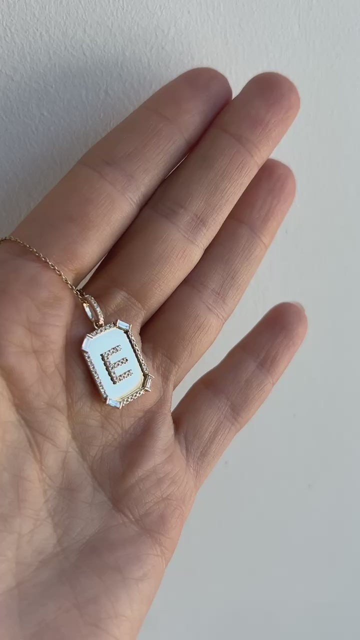 Initial Plate Necklace