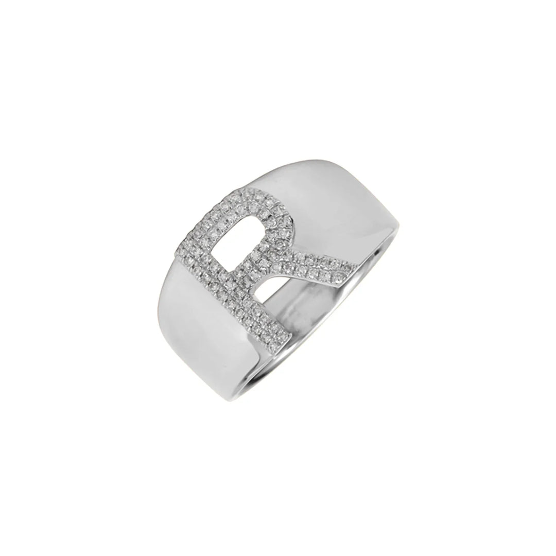 Initial Pavé Ring