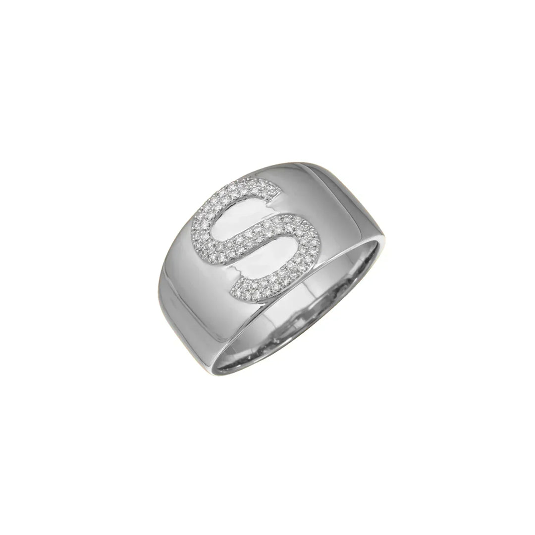 Initial Pavé Ring