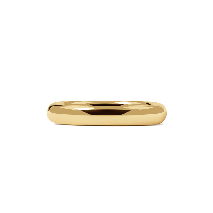 Puffy Rounded Gold Band